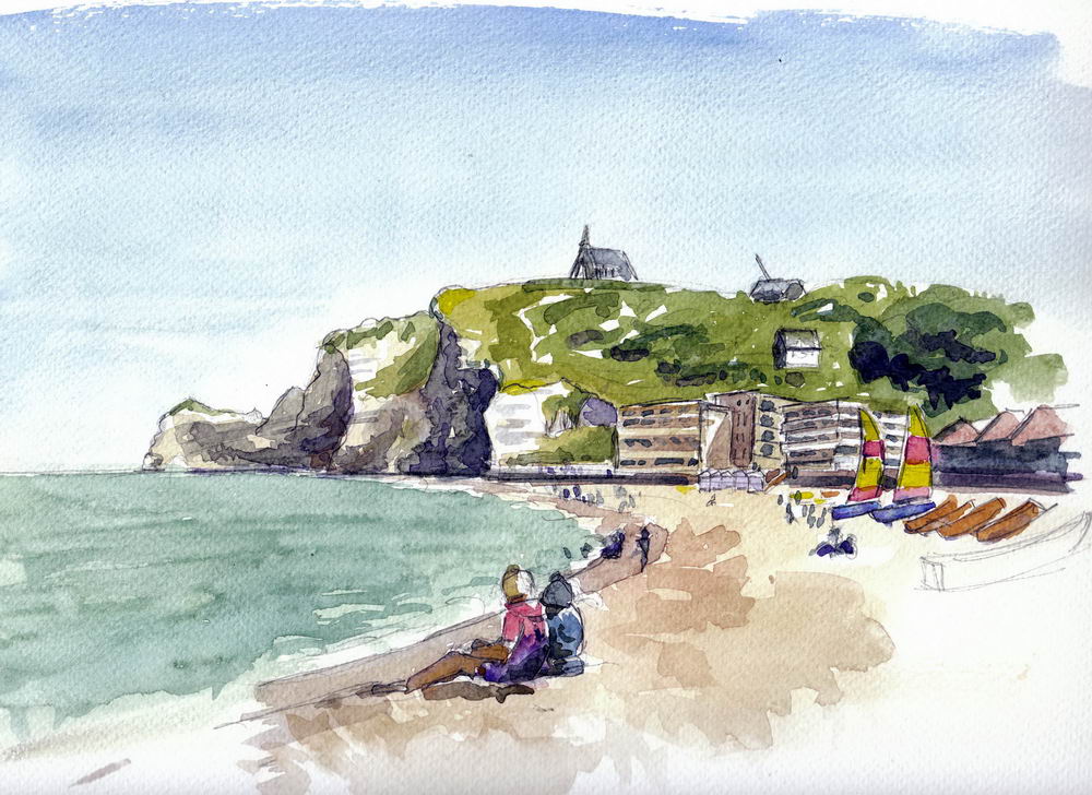 Etretat – falaise du nord