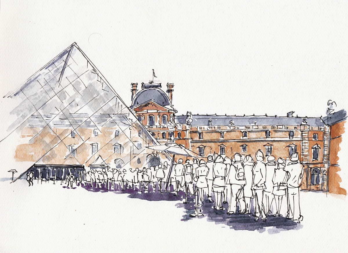 Entrée du Louvre – Paris (SOLD)