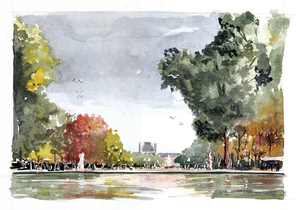 Bassin des Tuileries – Paris