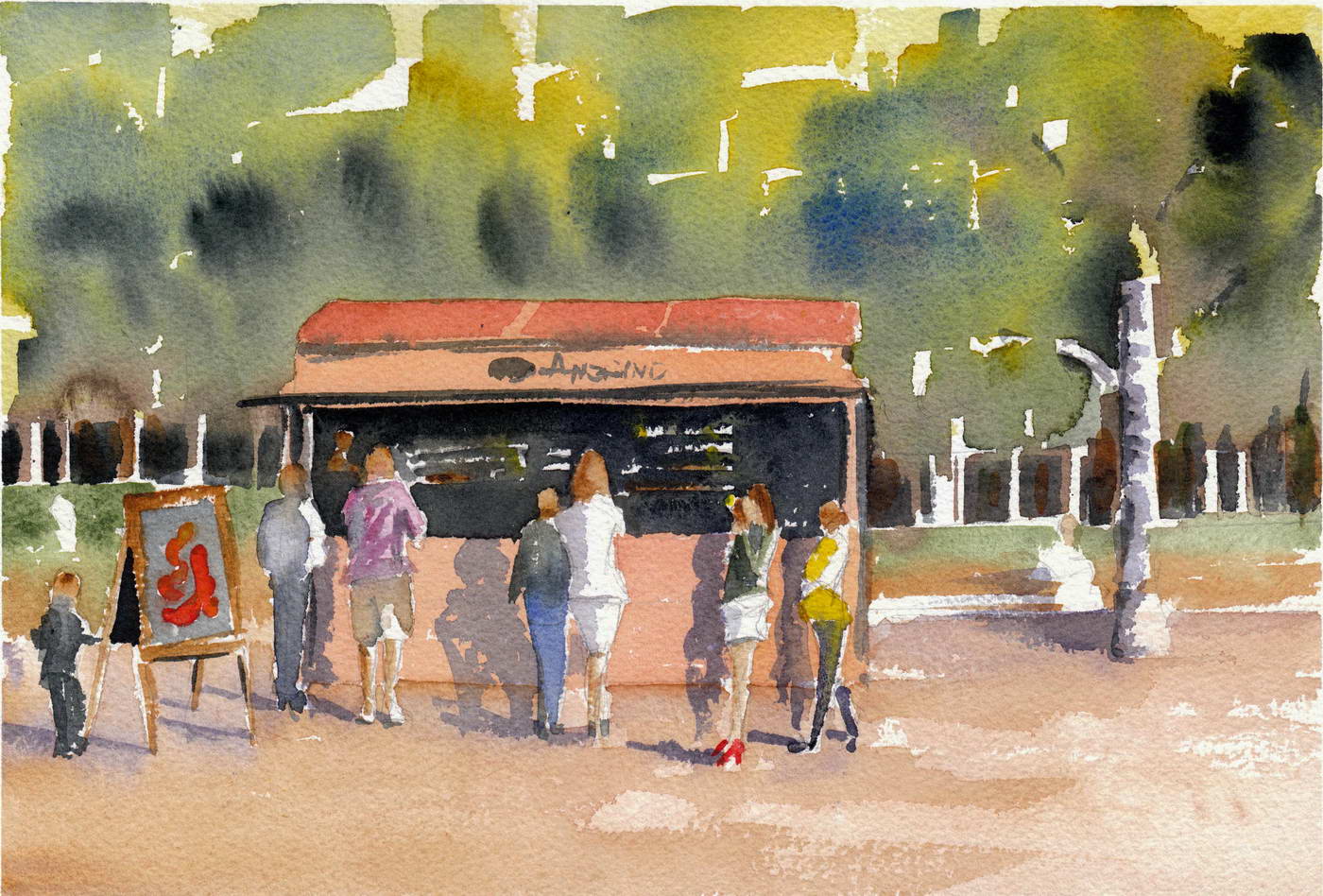 Marchand de glaces – Jardin des Tuileries.