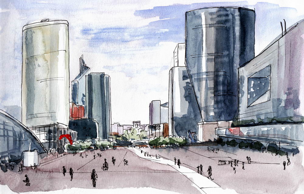 La grande perspective de la Défense