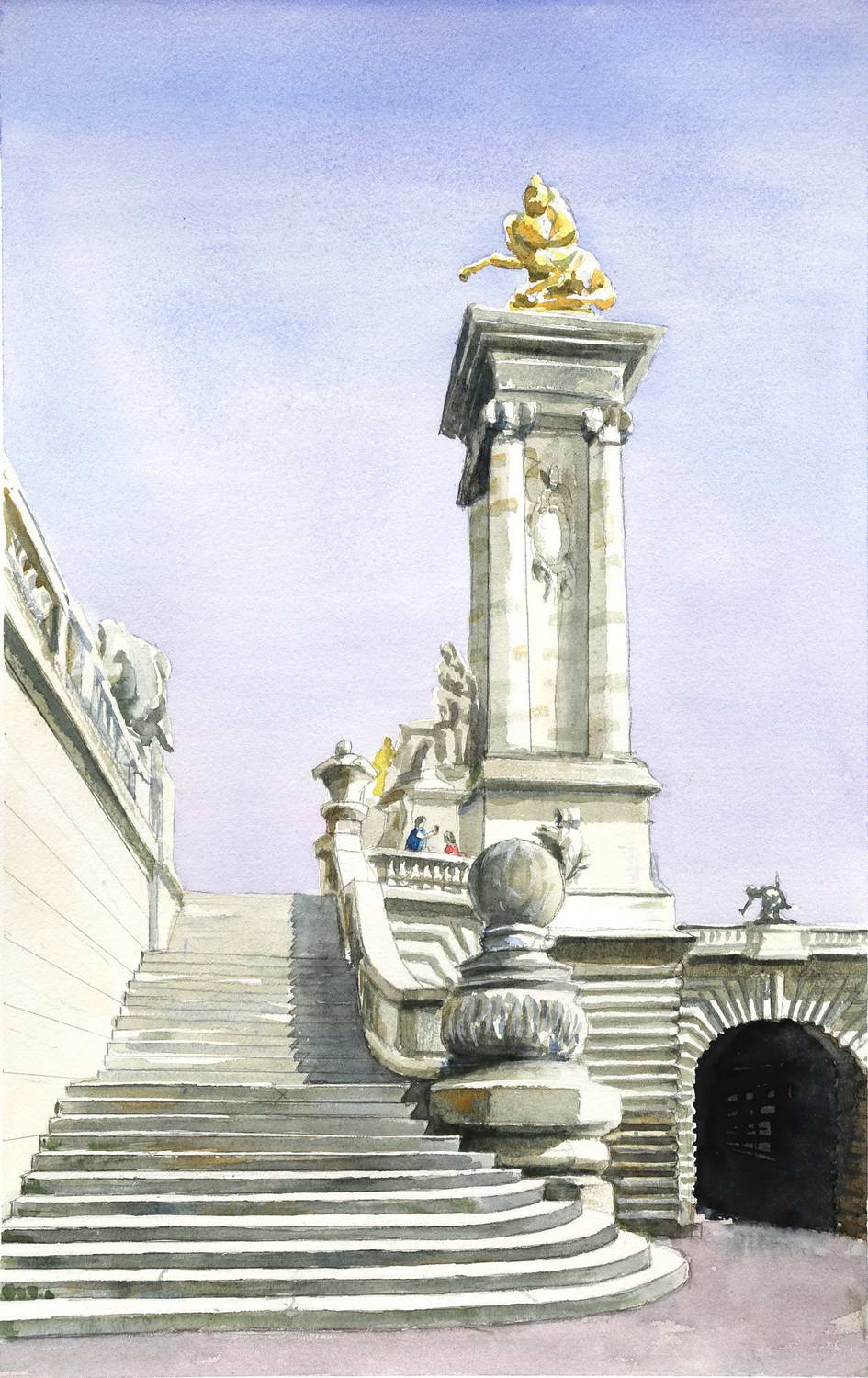 Pont Alexandre III au soleil