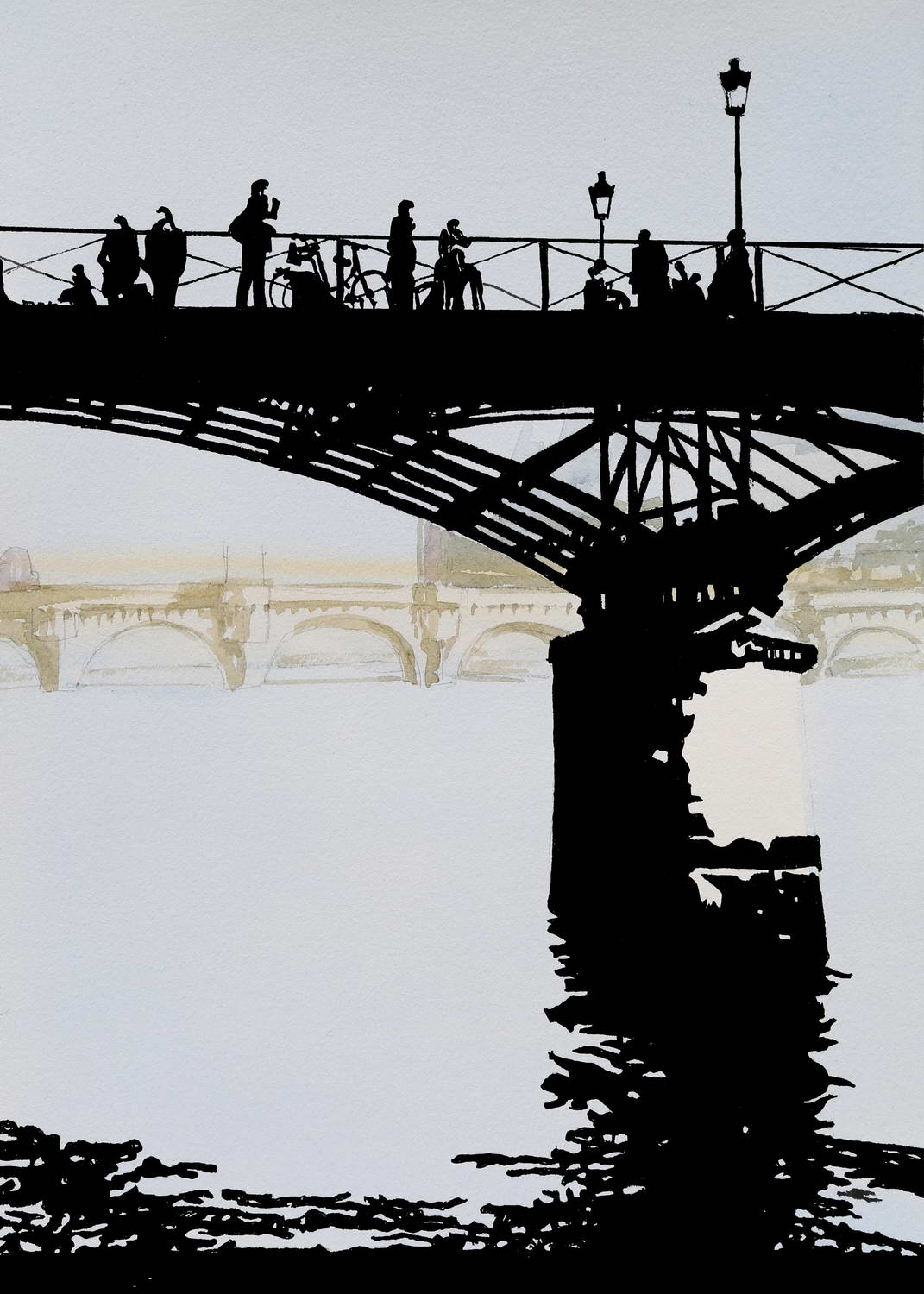 Silhouette du Pont des Arts (sold)
