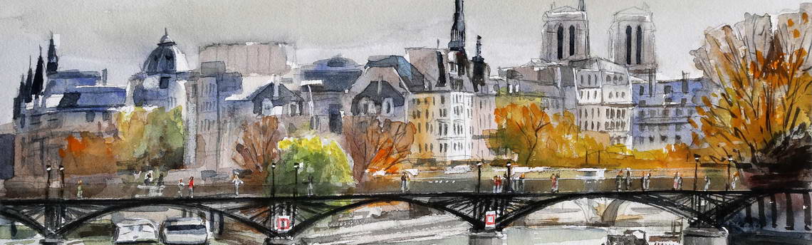 Pont des Arts et Ile de la Cité (SOLD)