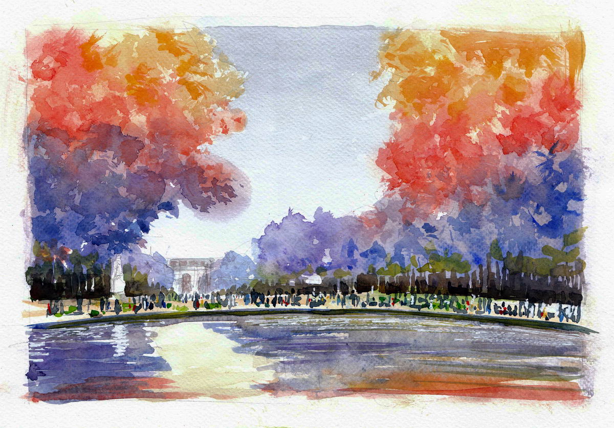 Un peu de couleur dans un monde un peu triste. (SOLD)