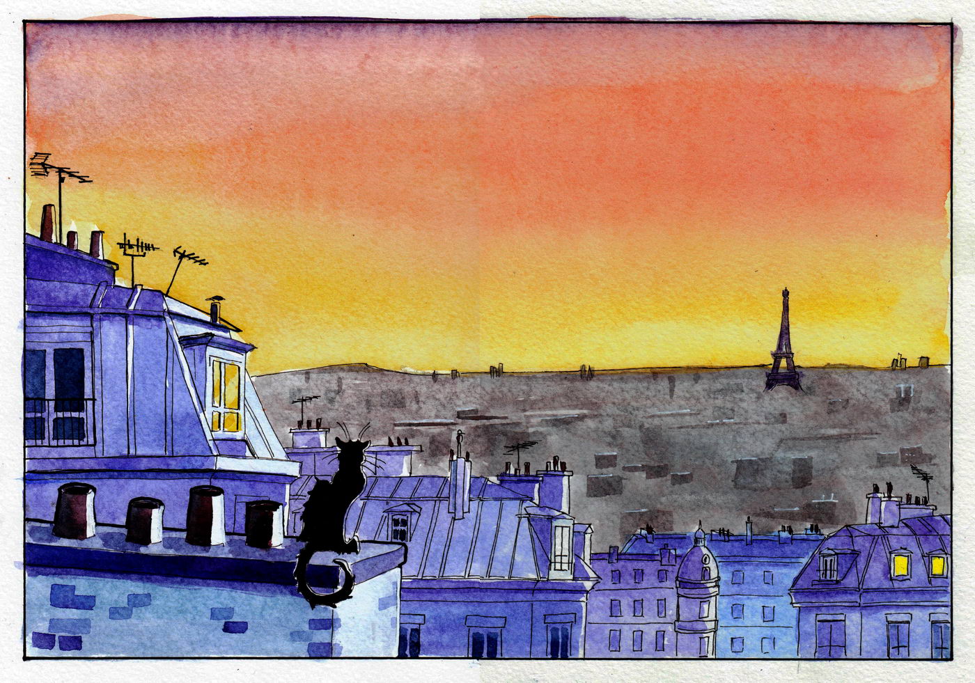 Les toits de Paris