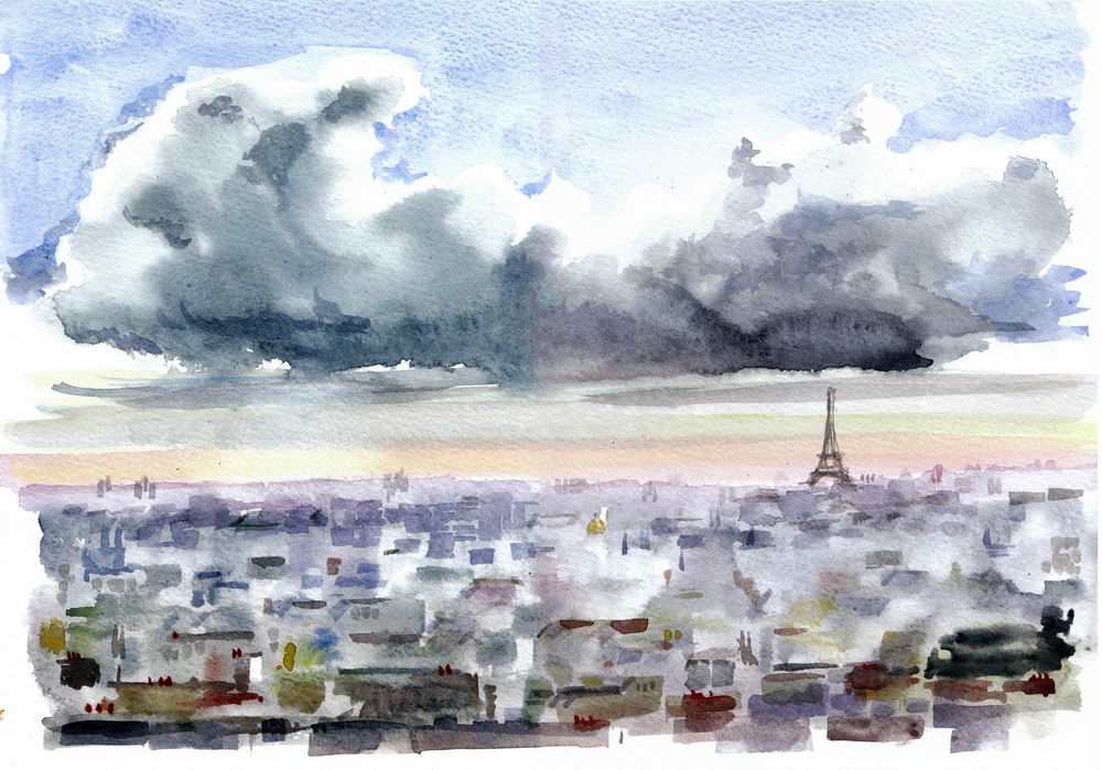 Vue improbable de Paris (SOLD)